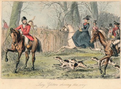 Lucy Glitters viser vei, 1865. Artister: John Leech, Hablot Knight Browne. av John Leech and Hablot Knight Browne