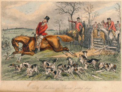 En av Multum in Parvos going days, 1865. Artister: John Leech, Hablot Knight Browne. av John Leech and Hablot Knight Browne
