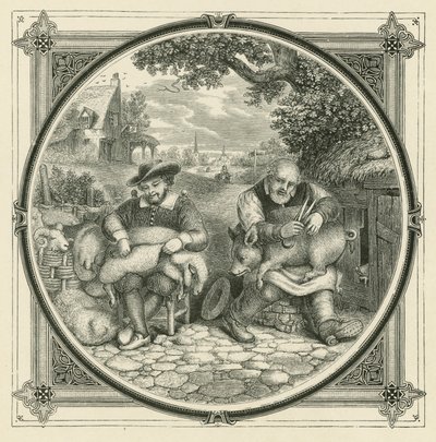 Flott gråt og lite ull (gravering) av John Leighton
