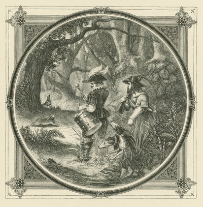 Harer fanges ikke med trommeslag, heller ikke fugler med tarteletter (gravering) av John Leighton
