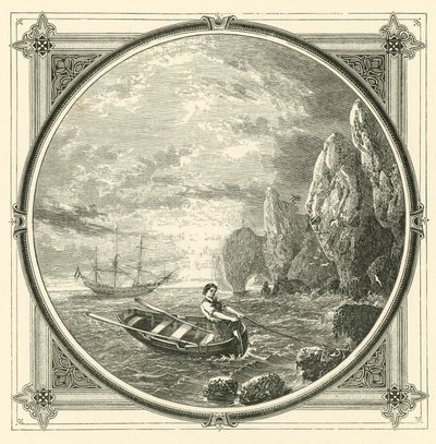 Mens vi tegner, blir vi tegnet (gravering) av John Leighton
