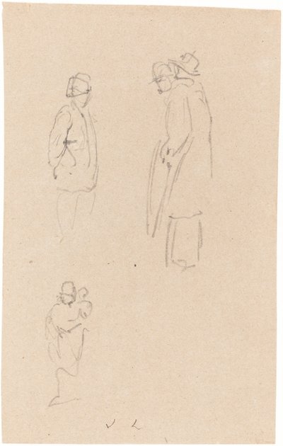 Figurstudier av John Linnell