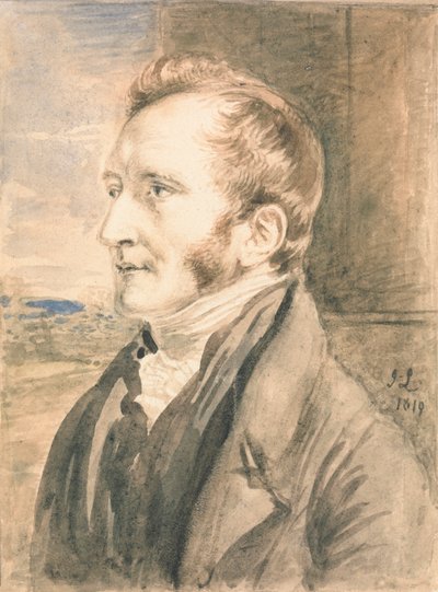 Portrett av en mann av John Linnell