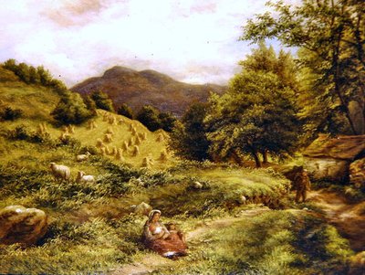 Redhill, Surrey (olje på lerret) av John Linnell