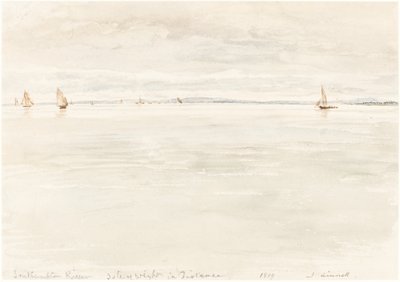 Seilbåter på Southampton River av John Linnell