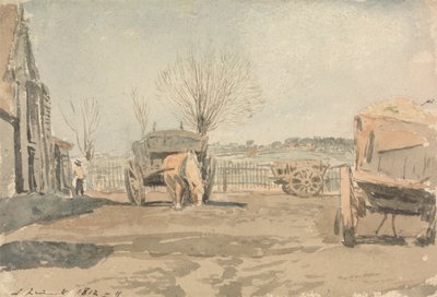 Gårdsgården av John Linnell