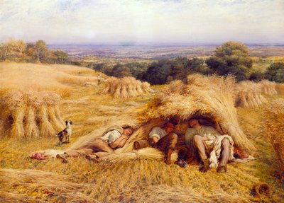 Middagshvilen, 1862 av John Linnell