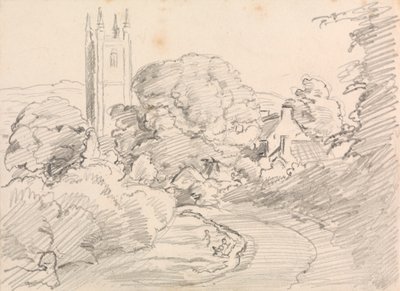 Widecombe Village av John Linnell
