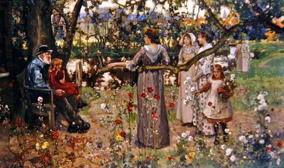 Sommerhagen (olje på lerret) av John Lochhead