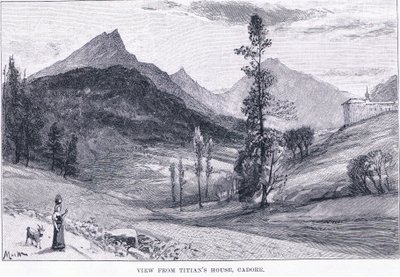 Utsikt fra Titians hus, fra The Magazine of Art 1893, Cassell and Company av John MacWhirter