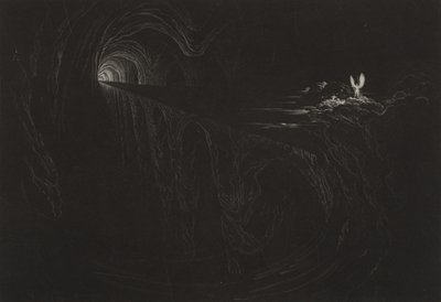 Bridge of Chaos, ca. 1827 (mezzotint) av John Martin