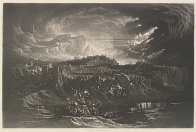 Fall av Jerikos murer av John Martin