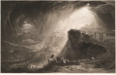 Joshua befaler solen å stå stille av John Martin