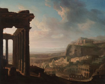 Ruinene av en gammel by av John Martin