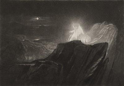 The Angels Guarding Paradise at Night, ca. 1827 (mezzotint) av John Martin