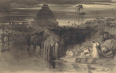 Jerusalems døtre gråter ved Babylons vann av John Martin