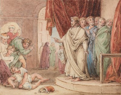 Ananias død av John Martin