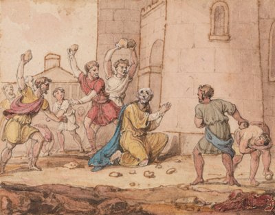 Steiningen av den hellige Stefanus av John Martin