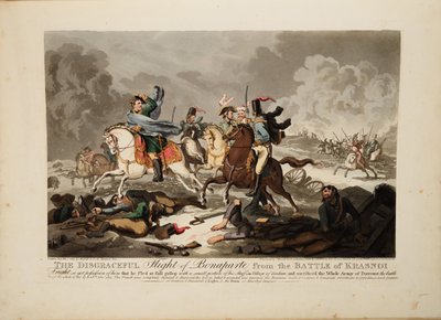 The Flight of Bonaparte fra slaget ved Krasnoi, 1814 av John Massey Wright