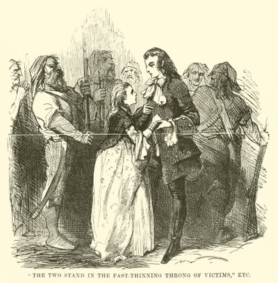 Illustrasjon for A Tale of Two Cities av Charles Dickens av John McLenan