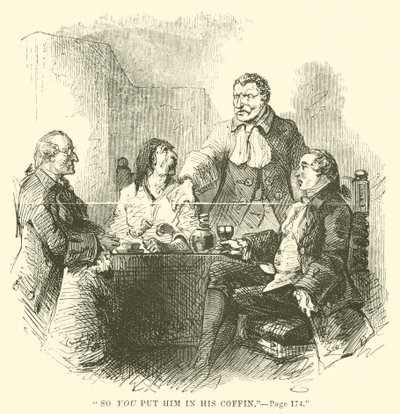 Illustrasjon for A Tale of Two Cities av Charles Dickens av John McLenan