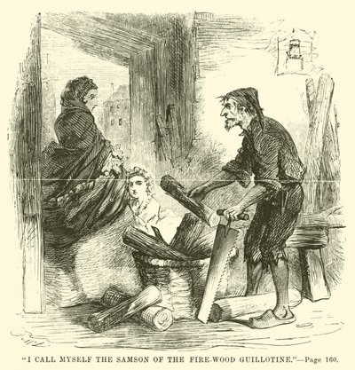 Illustrasjon for A Tale of Two Cities av Charles Dickens av John McLenan