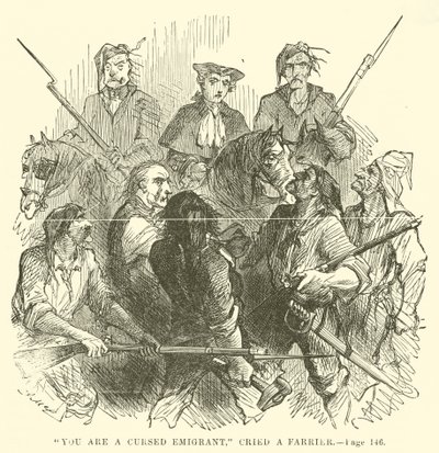 Illustrasjon for A Tale of Two Cities av Charles Dickens av John McLenan