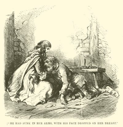 Illustrasjon for A Tale of Two Cities av Charles Dickens av John McLenan