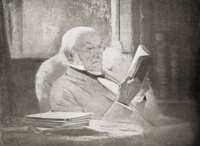 William Ewart Gladstone (1809-98) i alderdom, illustrasjon fra 