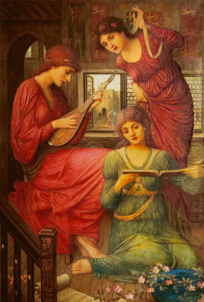 I de gyldne dager, av John Melhuish Strudwick