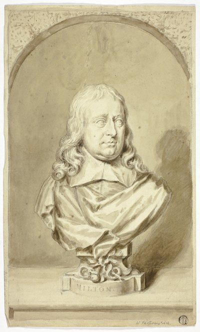 Byste av Milton av John Michael Rysbrack