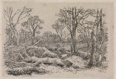 Feltet tømmer, Burningham av John Middleton