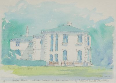 Penlee House, 1991 (wc på papir) av John Miller