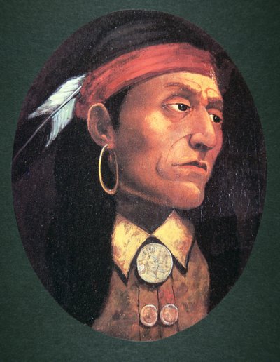 Pontiac (1720-69) 1763 (olje på lerret) av John Mix Stanley