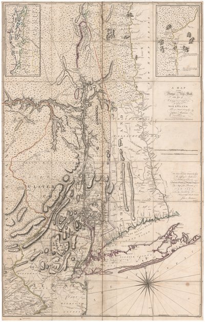 Et kart over provinsen New York ... av Captain Montresor av John Montresor