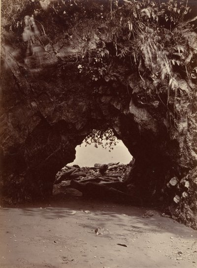Tropisk landskap, Natural Arch, Cupica Bay, 1871. av John Moran