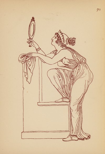 Gammel gresk kvinnekostyme (litho) av John Moyr Smith