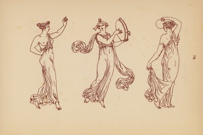 Gammel gresk kvinnekostyme (litho) av John Moyr Smith