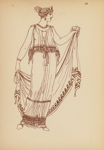 Gammel gresk kvinnekostyme (lito) av John Moyr Smith