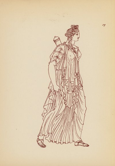 Gammel gresk kvinnekostyme (lito) av John Moyr Smith