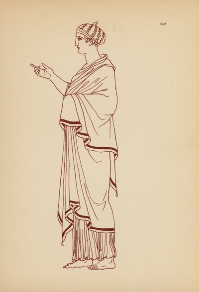 Gammel gresk kvinnekostyme (lito) av John Moyr Smith
