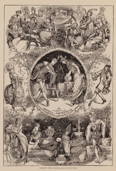 Helligtrekongersaften (gravering) av John Moyr Smith