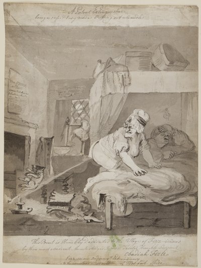 Et patentslukningsapparat, som er en trygg og enkel modus Å sette ut et stearinlys, 1801 (penn, pensel og blekk på papir) av John Nixon