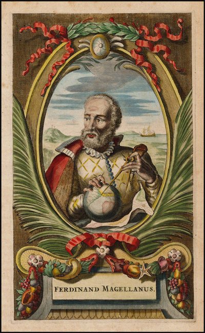 Portrett av Ferdinand Magellan, 1671 av John Ogilby