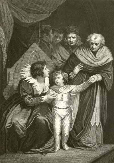 Elizabeth Woodville overgir sønnen sin av John Opie