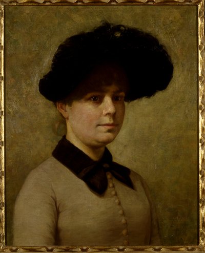 Portrett av Mary Etell Gertrude Walker (olje på lerret) av John Otis Adams