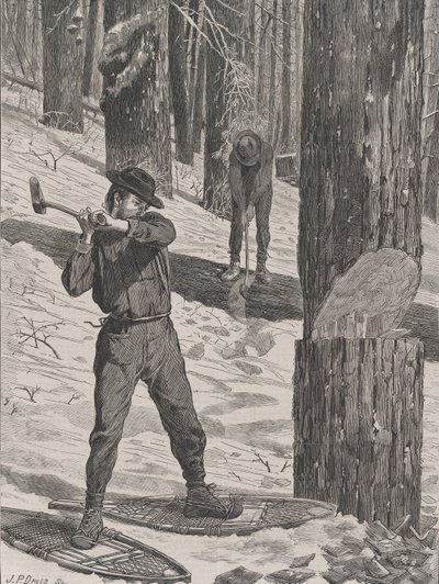 Trelast om vinteren Hver lørdag, vol. II, Ny serie, 28. januar 1871. av John Parker Davis