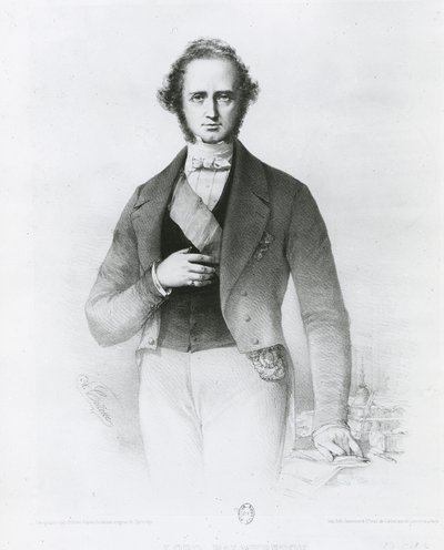 Portrett av Henry John Temple (1784-1865) Lord Palmerston, gravert av Collette av John Partridge