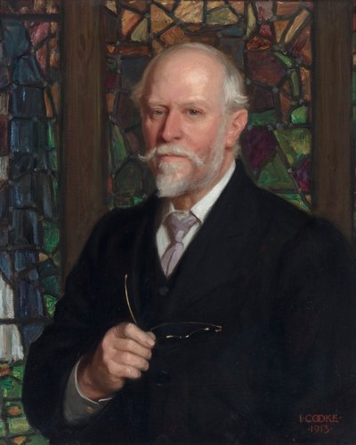 Portrett av Christopher W. Whall av John Percy Cooke
