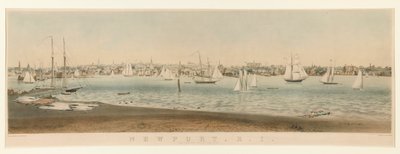 Newport, R.I. / Utsikt fra Fort Wolcott, Goat Island av John Perry Newell